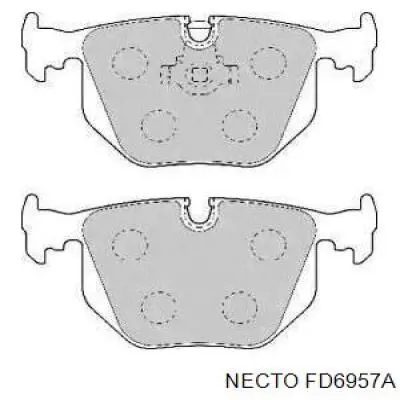 Задние тормозные колодки FD6957A Necto