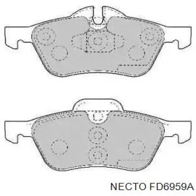 Передние тормозные колодки FD6959A Necto