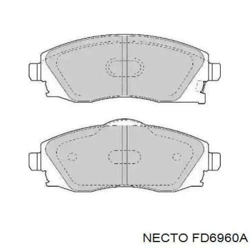 Передние тормозные колодки FD6960A Necto