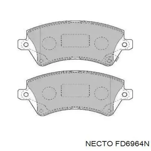 Передние тормозные колодки FD6964N Necto