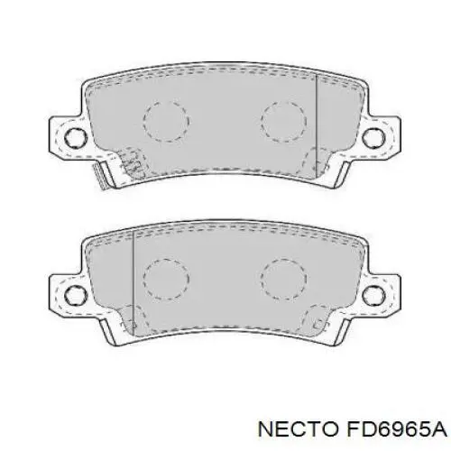 Задние тормозные колодки FD6965A Necto