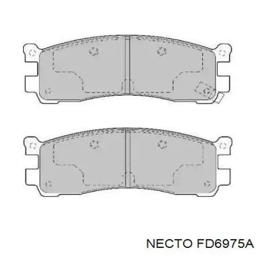 Задние тормозные колодки FD6975A Necto