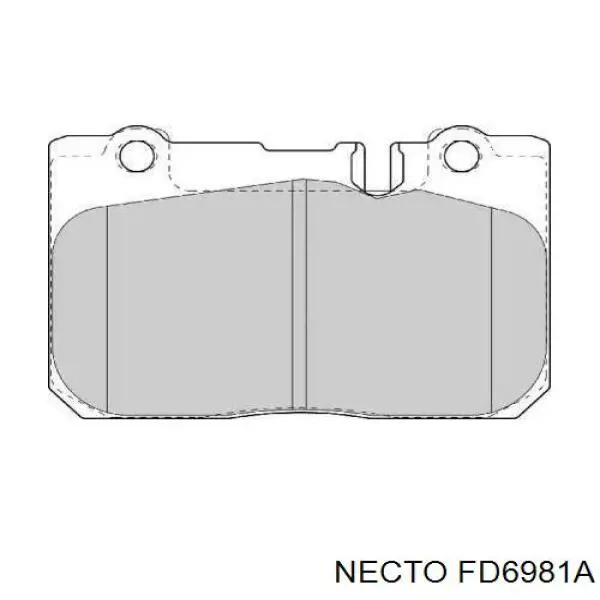 Передние тормозные колодки FD6981A Necto