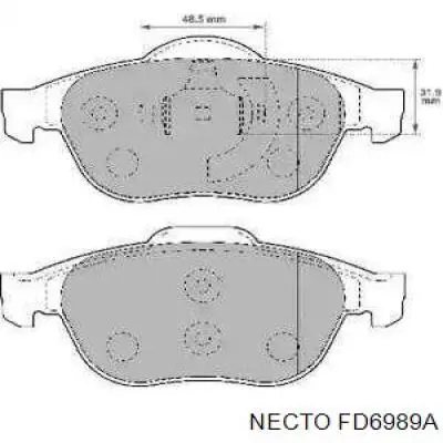 Передние тормозные колодки FD6989A Necto