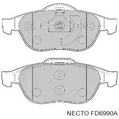 Передние тормозные колодки FD6990A Necto