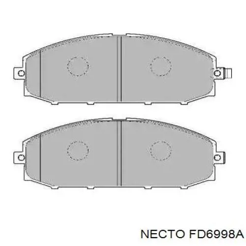 Передние тормозные колодки FD6998A Necto