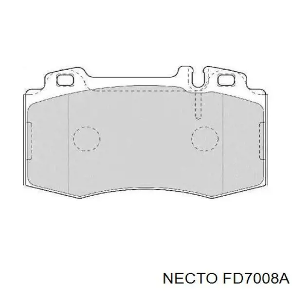 Передние тормозные колодки FD7008A Necto