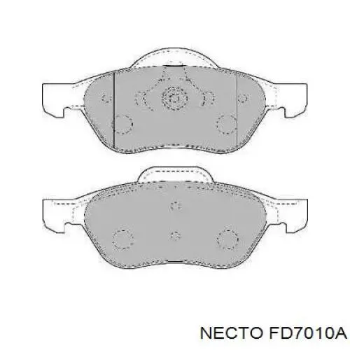 Передние тормозные колодки FD7010A Necto