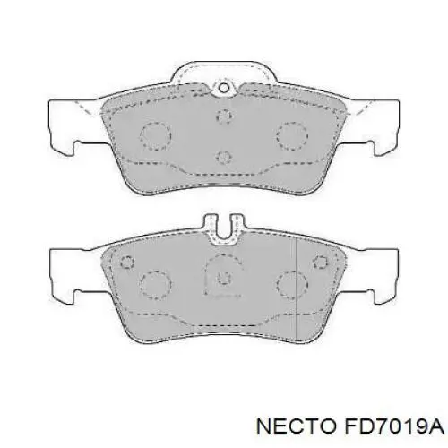 Задние тормозные колодки FD7019A Necto