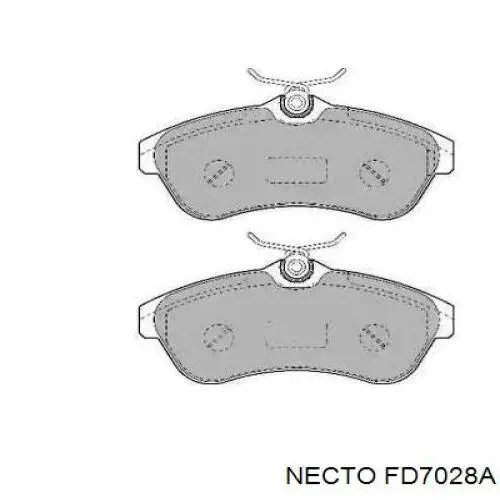 Передние тормозные колодки FD7028A Necto