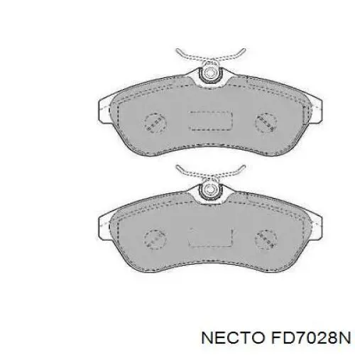 Передние тормозные колодки FD7028N Necto