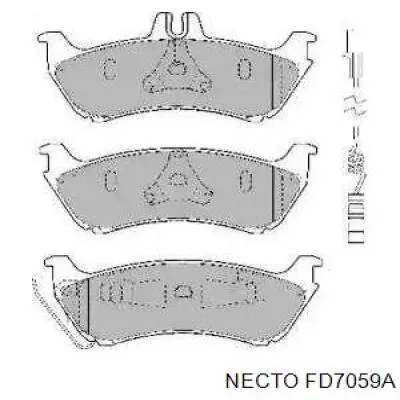 Задние тормозные колодки FD7059A Necto