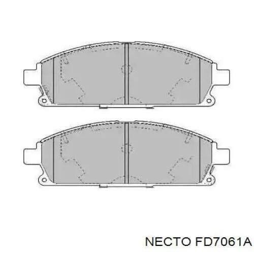 Передние тормозные колодки FD7061A Necto