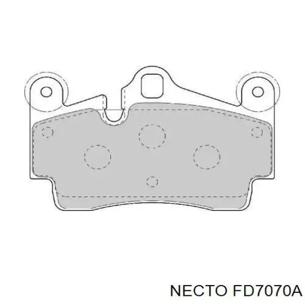 Задние тормозные колодки FD7070A Necto