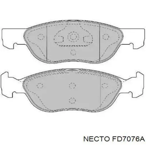 Передние тормозные колодки FD7076A Necto