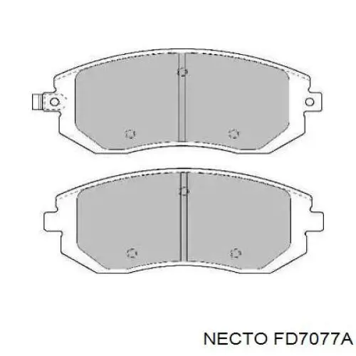 Передние тормозные колодки FD7077A Necto