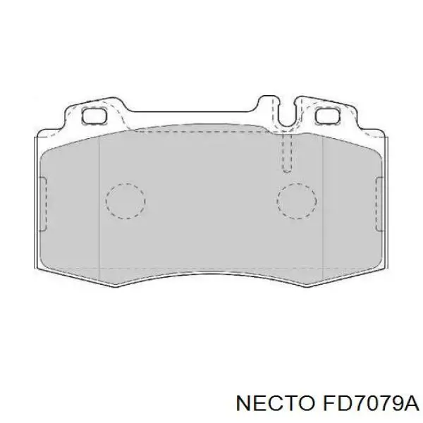 Передние тормозные колодки FD7079A Necto