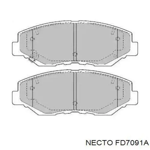 Передние тормозные колодки FD7091A Necto