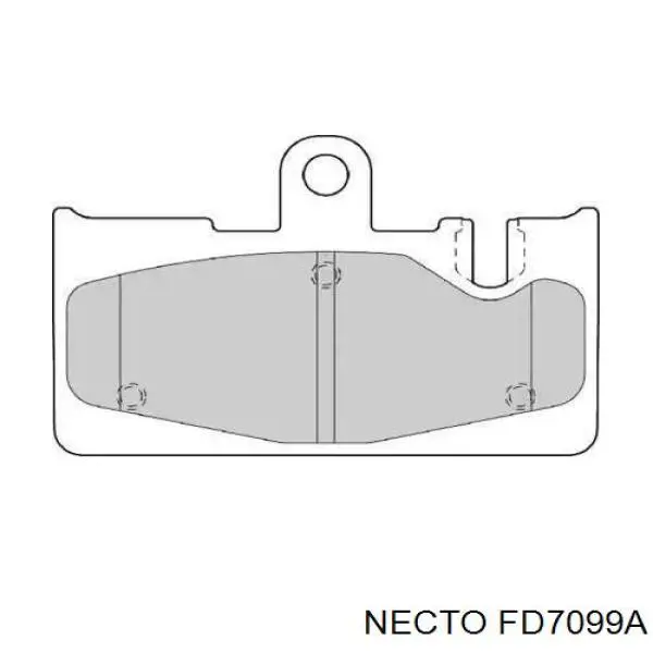 Задние тормозные колодки FD7099A Necto