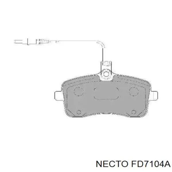 Передние тормозные колодки FD7104A Necto