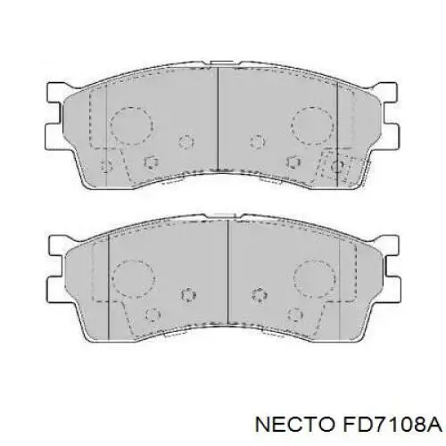 Передние тормозные колодки FD7108A Necto