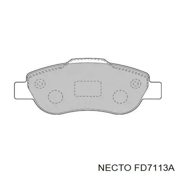 Передние тормозные колодки FD7113A Necto