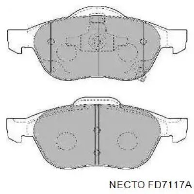 Передние тормозные колодки FD7117A Necto