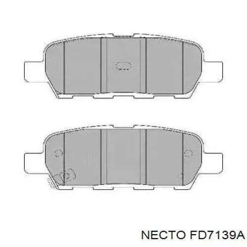 Задние тормозные колодки FD7139A Necto