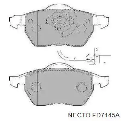 Передние тормозные колодки FD7145A Necto