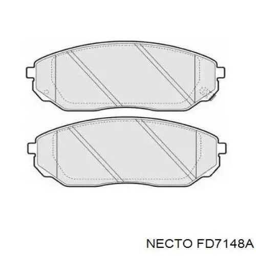 Передние тормозные колодки FD7148A Necto