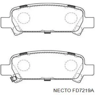 Задние тормозные колодки FD7219A Necto