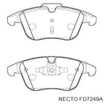 Передние тормозные колодки FD7249A Necto