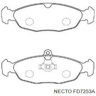 Задние тормозные колодки FD7253A Necto