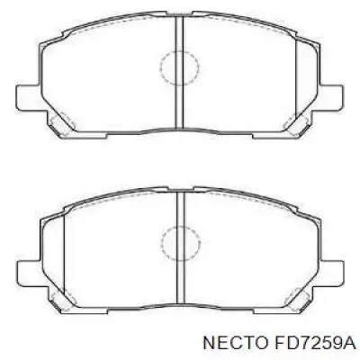 Передние тормозные колодки FD7259A Necto