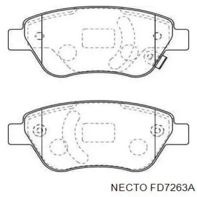 Передние тормозные колодки FD7263A Necto