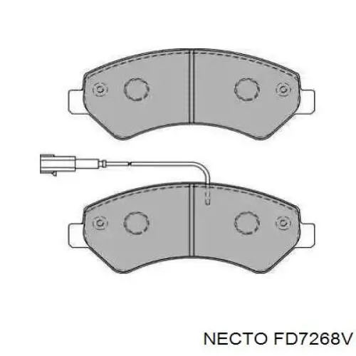 Передние тормозные колодки FD7268V Necto