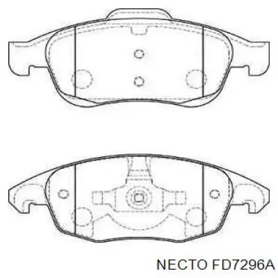 Передние тормозные колодки FD7296A Necto