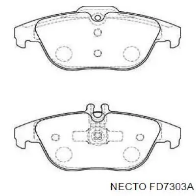 Задние тормозные колодки FD7303A Necto