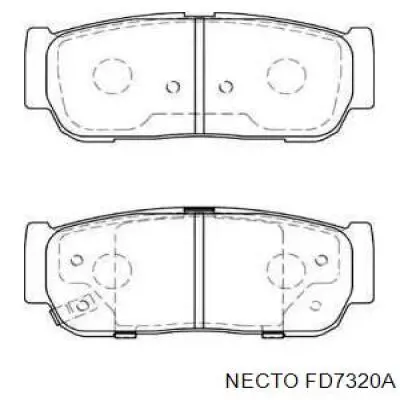 Задние тормозные колодки FD7320A Necto