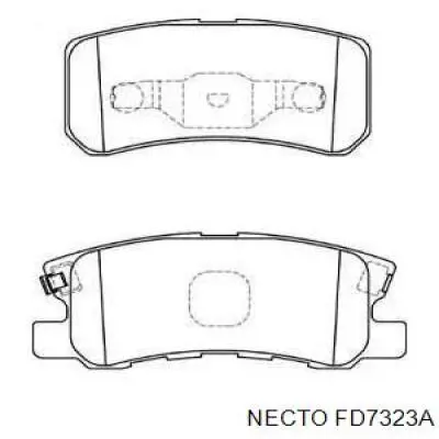 Задние тормозные колодки FD7323A Necto