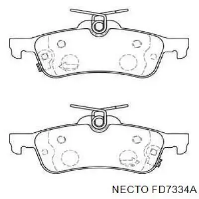 Задние тормозные колодки FD7334A Necto