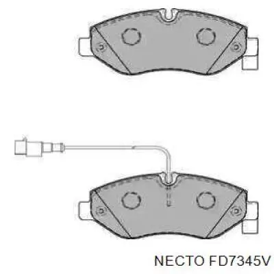 Передние тормозные колодки FD7345V Necto