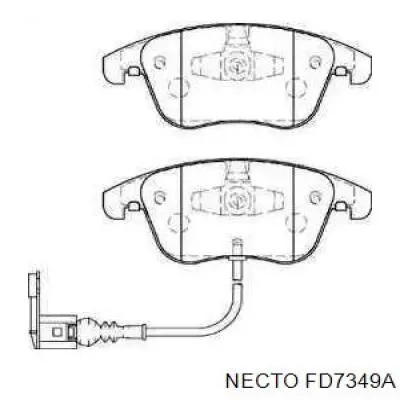 Передние тормозные колодки FD7349A Necto