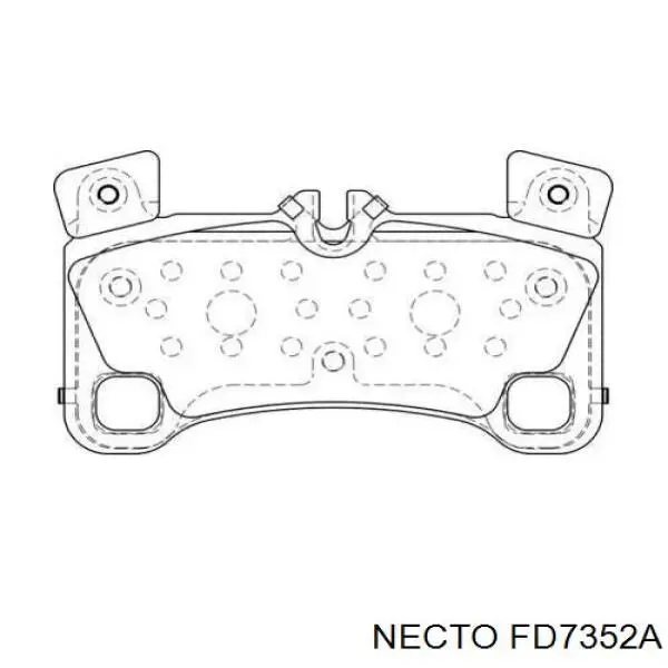 Задние тормозные колодки FD7352A Necto