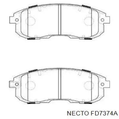 Передние тормозные колодки FD7374A Necto