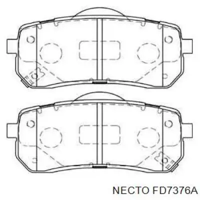 Задние тормозные колодки FD7376A Necto