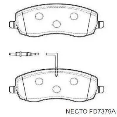 Передние тормозные колодки FD7379A Necto