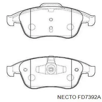 Передние тормозные колодки FD7392A Necto