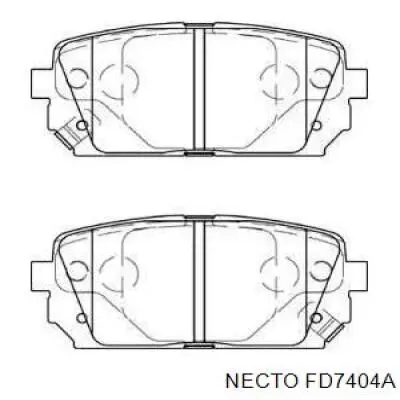 Задние тормозные колодки FD7404A Necto