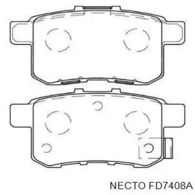 Задние тормозные колодки FD7408A Necto